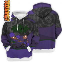 Retro Court Purple Hey Arnol Get Em 3D Hoodie 1