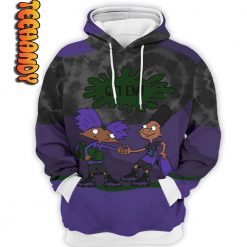 Retro Court Purple Hey Arnol Get Em 3D Hoodie