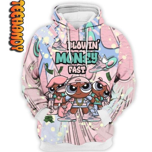 Retro Easter Blowin’ Money Fast Powerpuff Girl 3D Hoodie