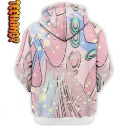 Retro Easter Clown Bear Dripping 3D Hoodie 3