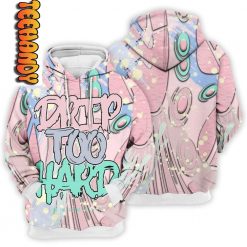 Retro Easter Drip Too Hard 3D Hoodie 1