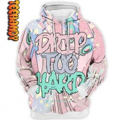 Retro Easter Drip Too Hard 3D Hoodie 2