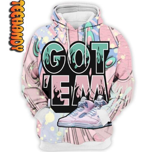 Retro Easter Got Em Shoes 3D Hoodie