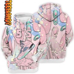 Retro Easter Shoes Dripping Pink 3D Hoodie 1