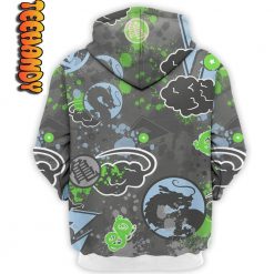 Retro Green Bean Monkey Tommy Fly Hoodie 3