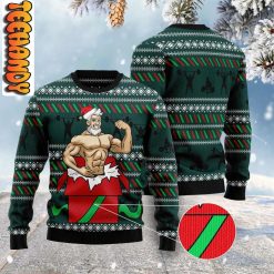 Santa Gymnastic Ugly Christmas Sweater