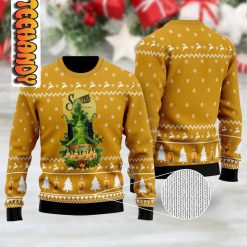 Sauza Tequila Grinch Snow Ugly Christmas Sweater