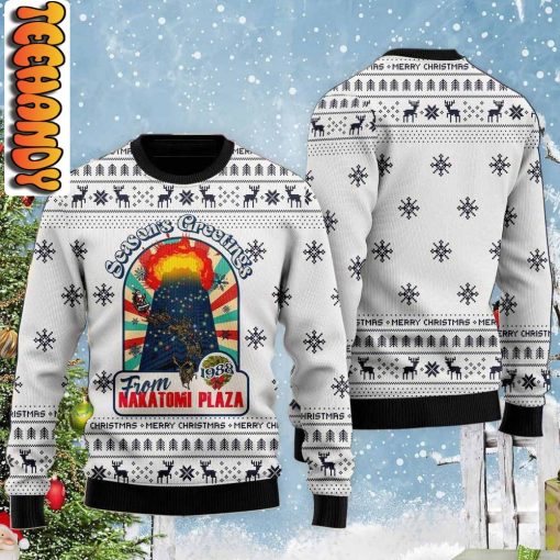 Season Greeting From Nakatomi Plaza Ugly Christmas Sweater