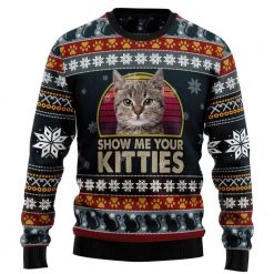 Show Me Your Kitties Ugly Christmas Sweater