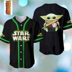 Star War Baby Yoda Baseball Jersey 3D