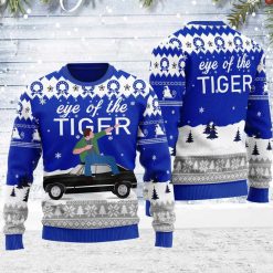 Supernatural Dean Singing Eye Of The Tiger Ugly Christmas Sweater