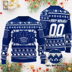 Toronto Maple Leafs NHL Personalized Ugly Christmas Sweater