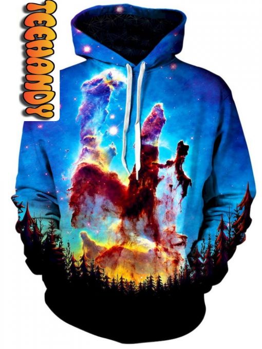 Tree Space Unisex 3D Hoodie