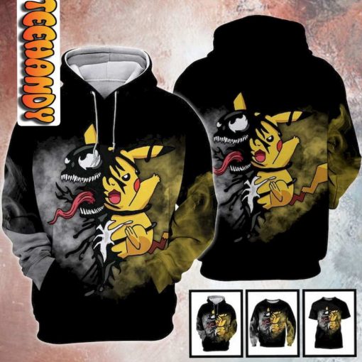 Venom Pikachu 3D Hoodie