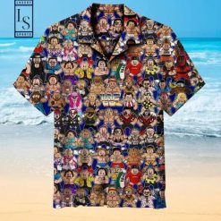 WWF 80s Commemorative Shirt Hawaiian Beach Shirt
