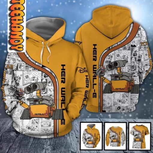 Wall-e & Eve 3D Hoodie