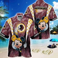 Washington Commanders Mickey Mouse Hawaiian Shirt