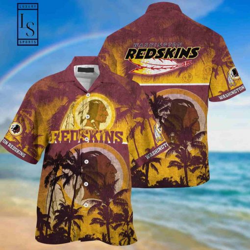 Washington Commanders Palm Hawaiian Shirt