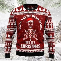 When You’re Dead Inside But It’s Christmas Ugly Christmas Sweater