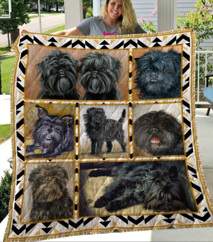 Affenpinscher 3D Quilt Blanket