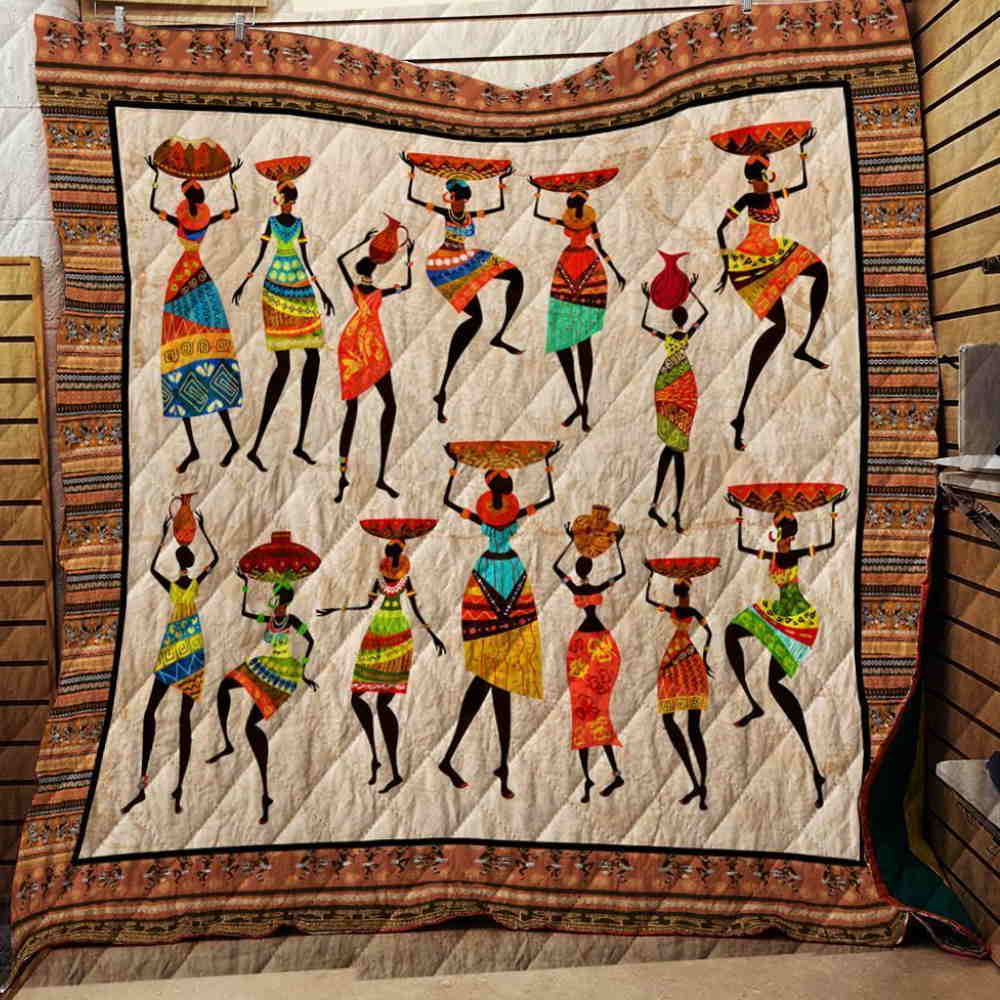 African Girls 3D Quilt Blanket