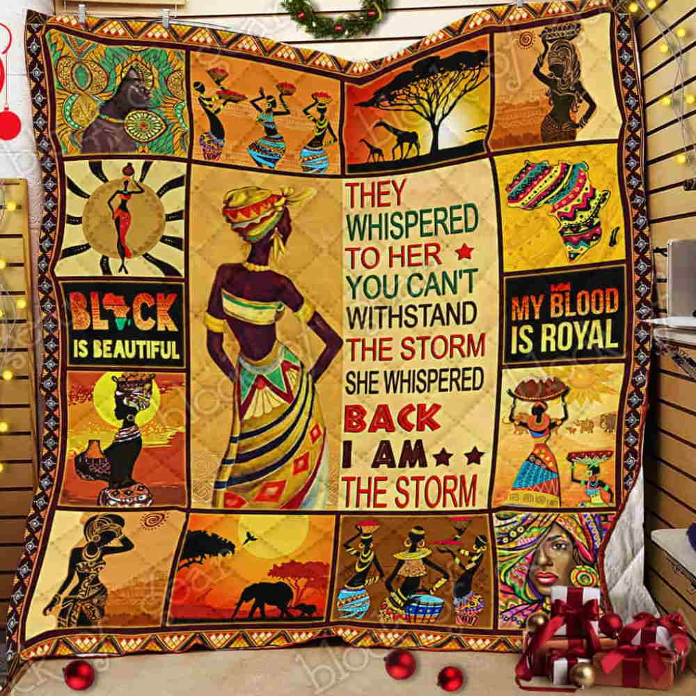 African Woman Quilt Blanket