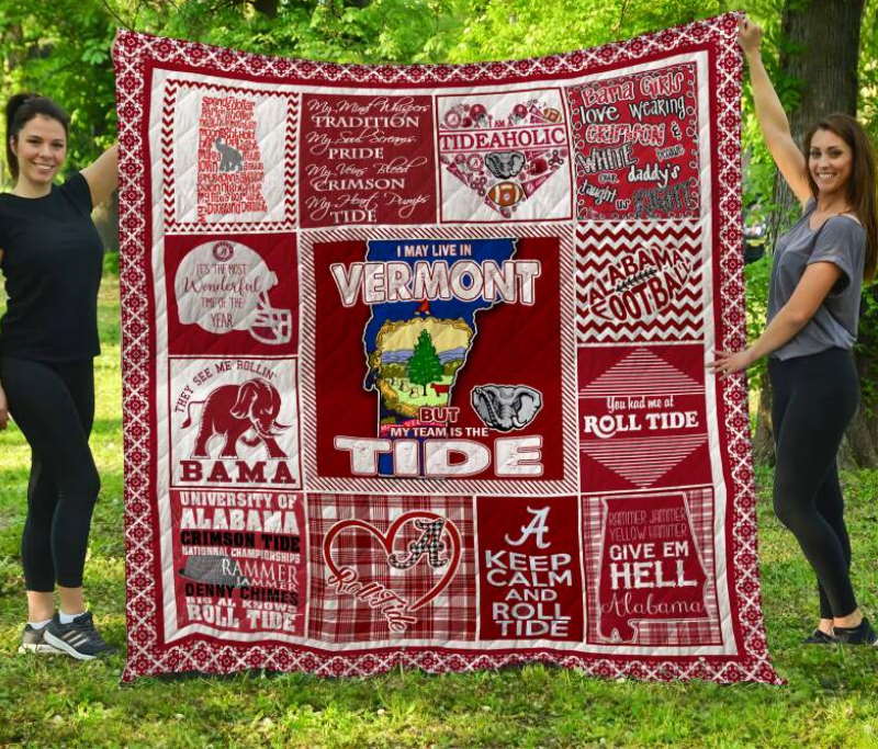 Alabama Crimson Tide Mont 3D Quilt Blanket