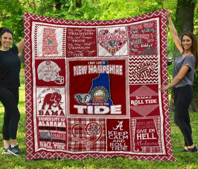 Alabama Crimson Tide New Hampshire 3D Quilt Blanket