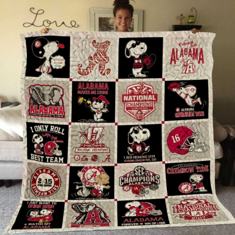 Alabama Crimson Tide Quilt Blanket