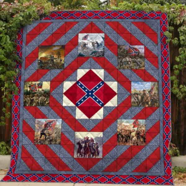 American Civil War 3D Quilt Blanket