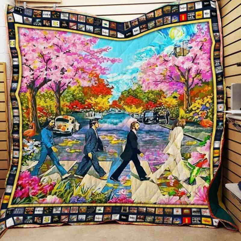 American Hippie Art Quilt Blanket