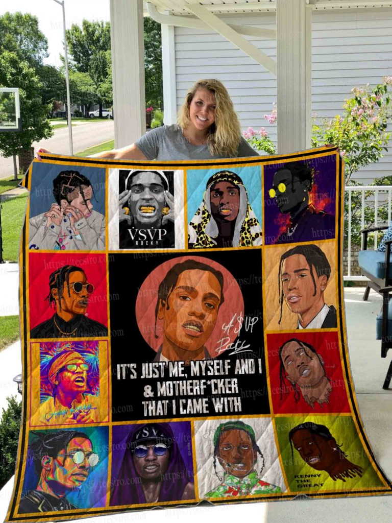 Asap Rocky 3D All Over Printed Quilt Blanket