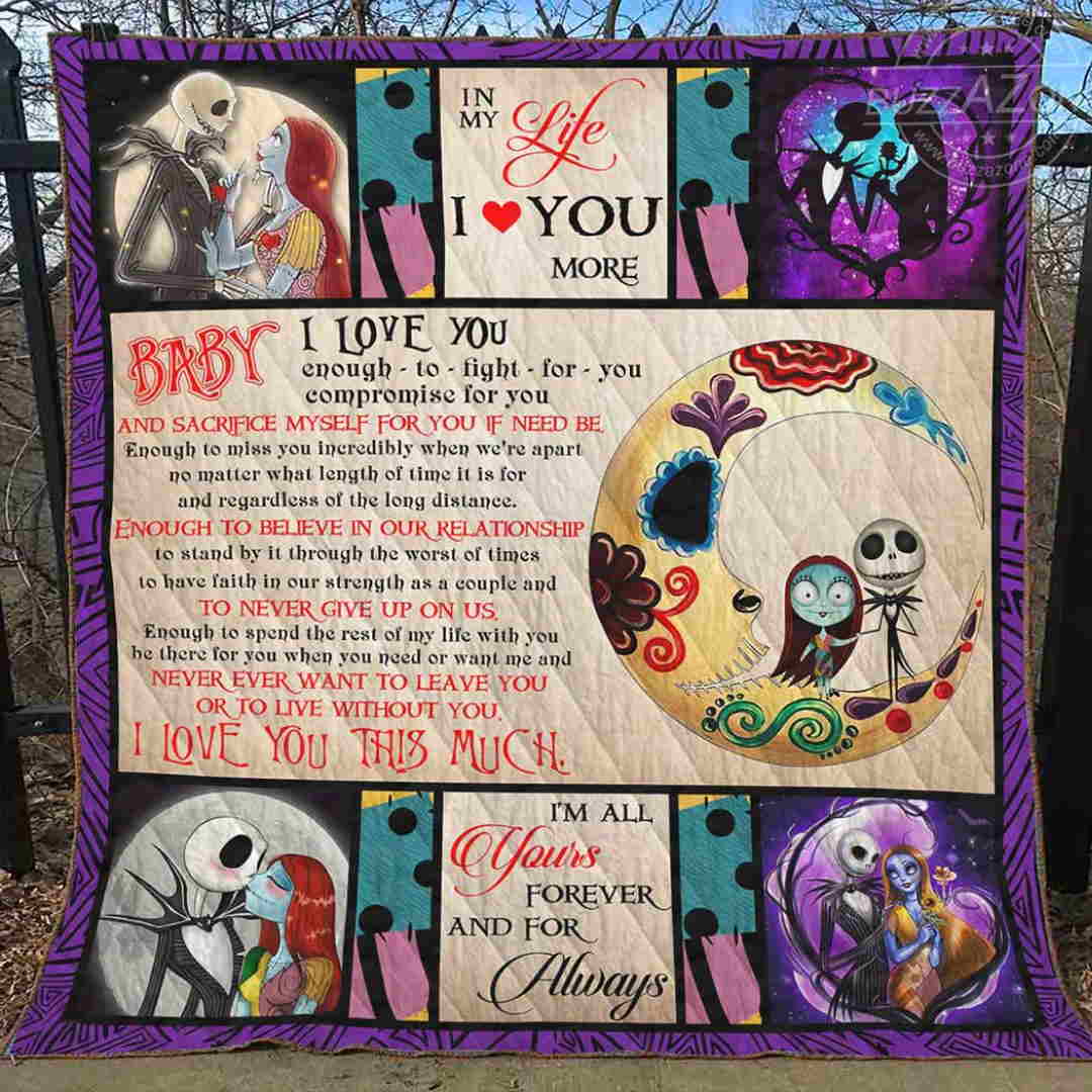 Baby Love You Enough To Fight For You Nightmare Quilt Blanket