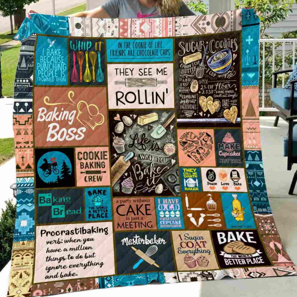 Baking Art 3D Quilt Blanket