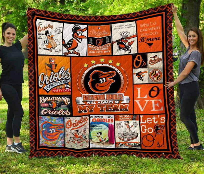 Baltimore Baseball 3D Quilt Blanket