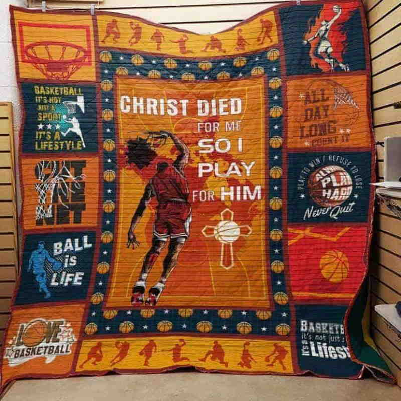 Basketball All Day Long Quilt Blanket