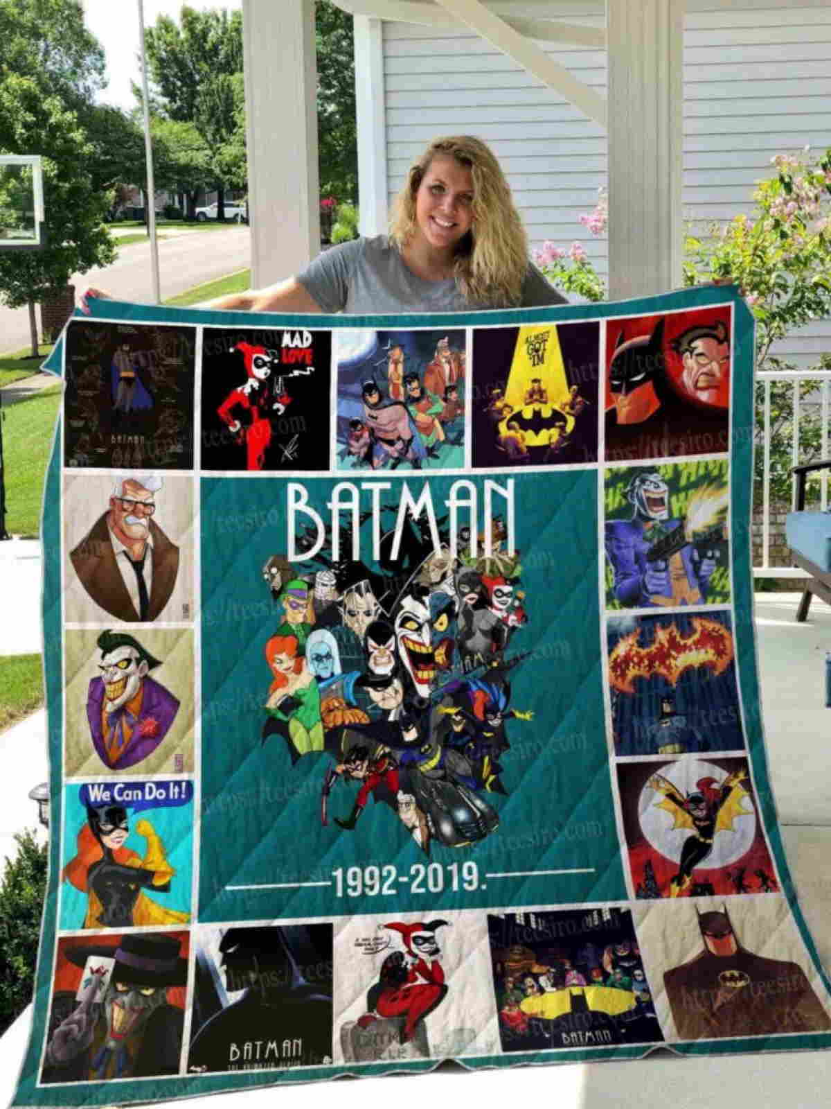 Batman The Animated Series Quilt Blanket