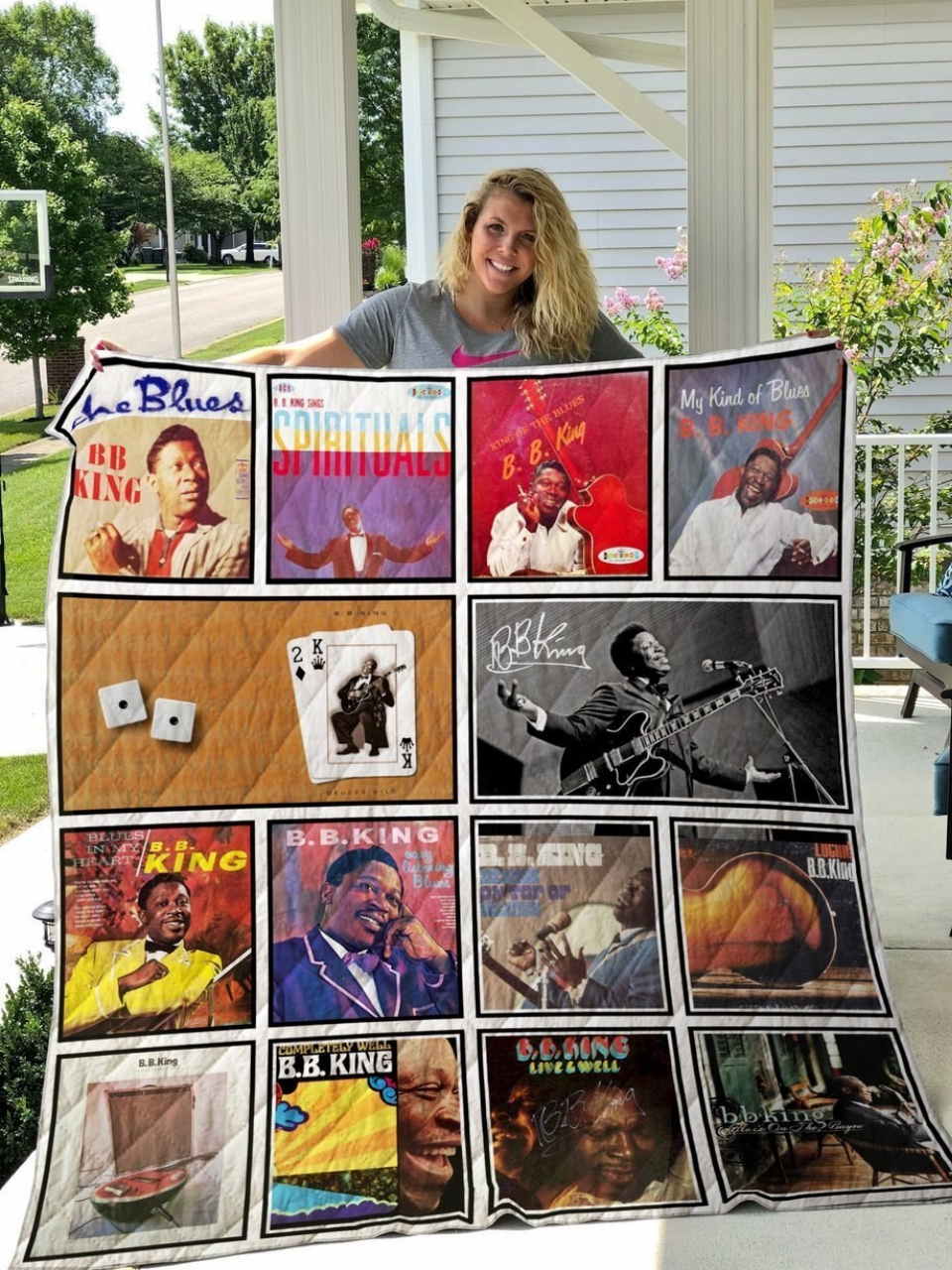 B.B. King All Over Printed Quilt Blanket