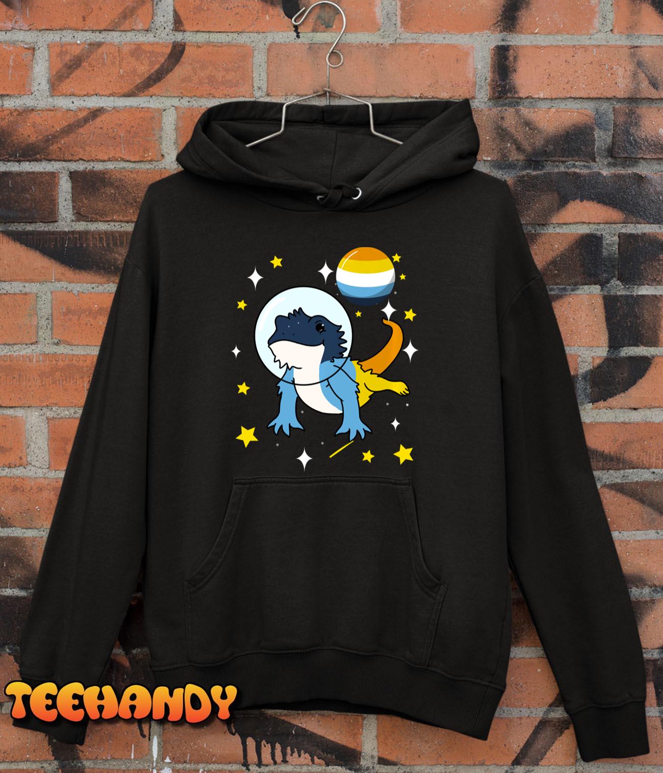 Bearded Dragon In Space Aroace Pullover Hoodie