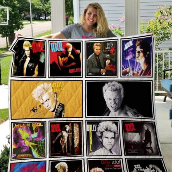 Billy Idol 3D Quilt Blanket