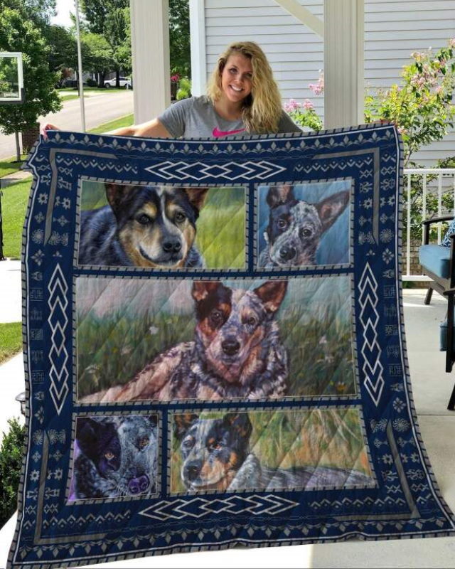 Blue Heelers 3D Quilt Blanket