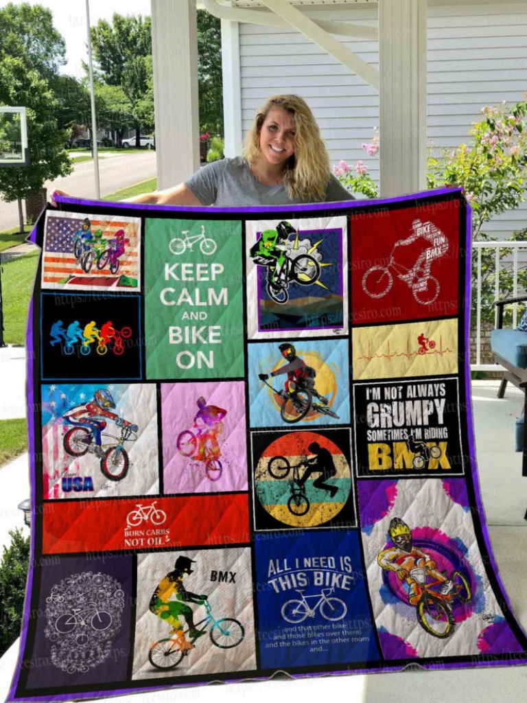 Bmx 3D Quilt Blanket