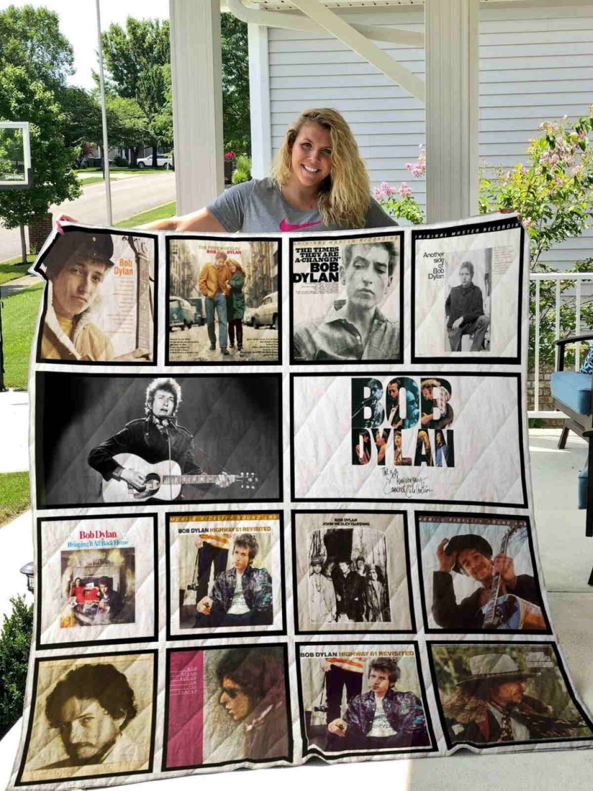 Bob Dylan 3D Quilt Blanket