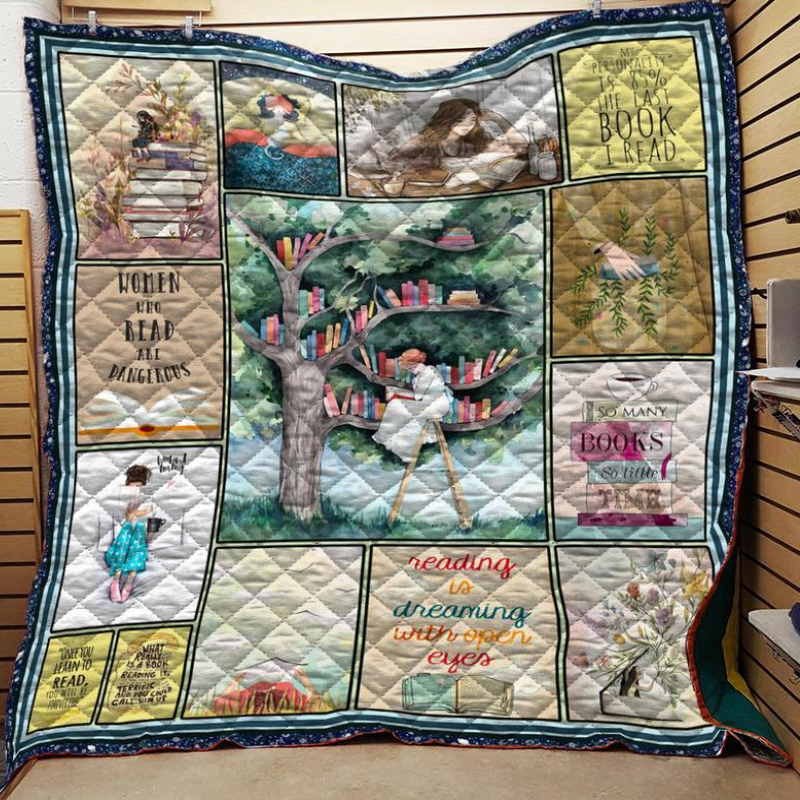 Book Dangerous 3D Quilt Blanket