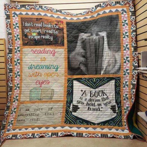 Book Open Eyes 3D Quilt Blanket