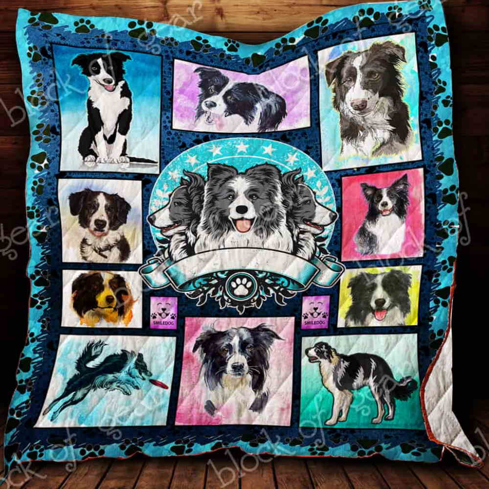 Border Collie 3D Quilt Blanket