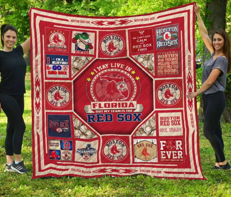 Boston Red Soxflorida 3D Quilt Blanket