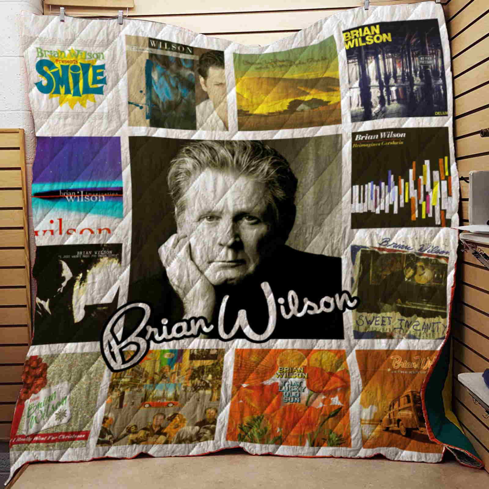 Brian Wilson Albums Quilt Blanket