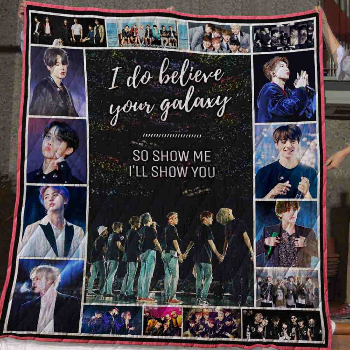 Bts All Over Printed Quilt Blanket