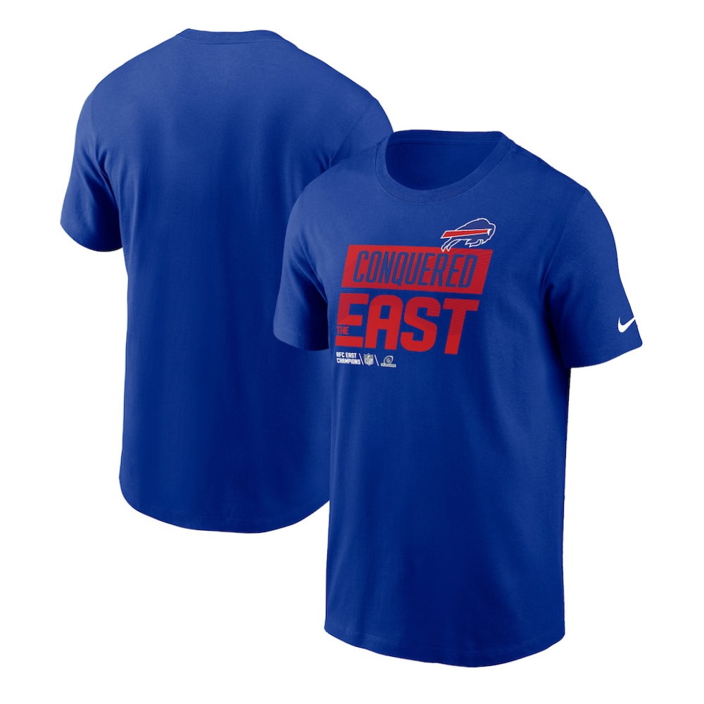 Buffalo Bills 2022 AFC East Division Champions Locker Room Trophy Collection T-Shirt